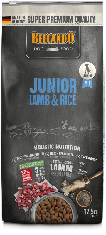 Belcando Junior Lamb & Rice visų veislių šuniukams nuo 4 mėnesių 12,5 kg kaina ir informacija | Sausas maistas šunims | pigu.lt