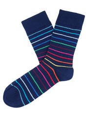 Dryžuotos kojinės vyrams iš šukuotinės medvilnės Small Stripes kaina ir informacija | Vyriškos kojinės | pigu.lt