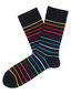 Dryžuotos kojinės vyrams iš šukuotinės medvilnės Small Stripes kaina ir informacija | Vyriškos kojinės | pigu.lt