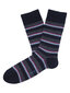 Dryžuotos kojinės vyrams iš šukuotinės medvilnės Medium Stripes kaina ir informacija | Vyriškos kojinės | pigu.lt