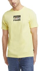 Marškinėliai vyrams Puma Core International Tee Yellow, geltoni kaina ir informacija | Vyriški marškinėliai | pigu.lt