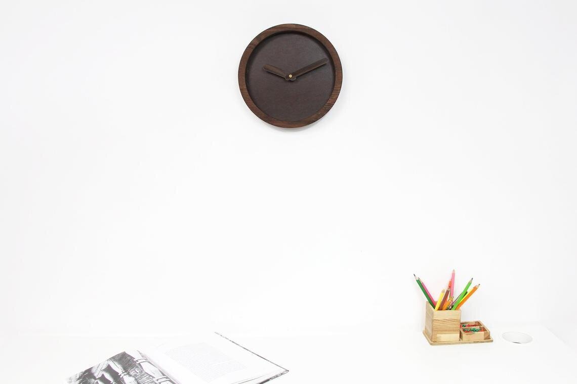 Sieninis laikrodis 25 x 25 x 4 cm kaina ir informacija | Laikrodžiai | pigu.lt
