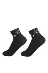 Kojinės moterims be Snazzy SK-44, juodos kaina ir informacija | Moteriškos kojinės | pigu.lt
