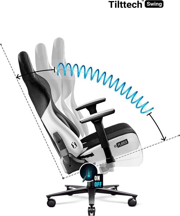 Diablo Chairs X-PLAYER 2.0, King Size, juoda kaina ir informacija | Biuro kėdės | pigu.lt