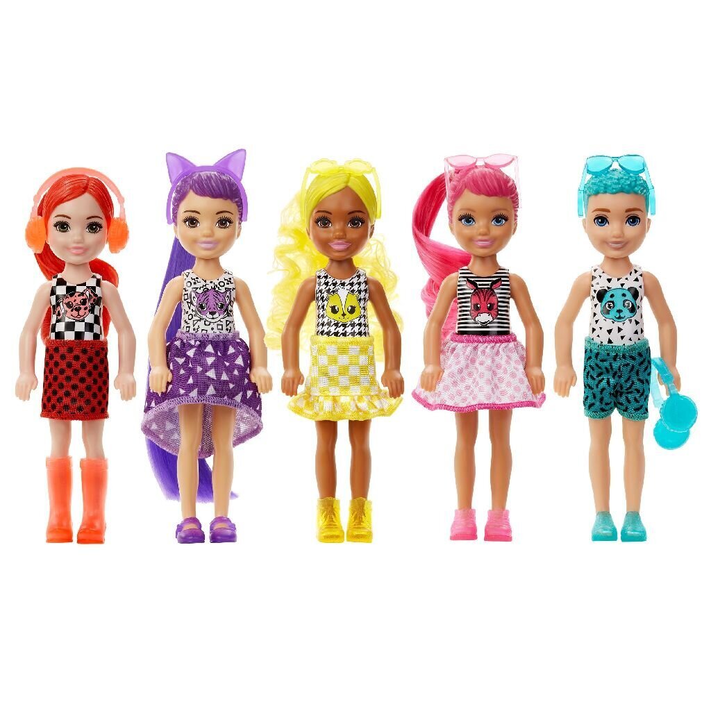 Lėlė Barbie Color Reveal Chelsea Mono Mix Series kaina ir informacija | Žaislai mergaitėms | pigu.lt