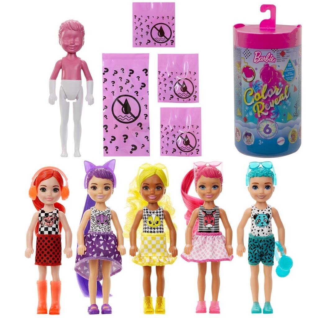 Lėlė Barbie Color Reveal Chelsea Mono Mix Series kaina ir informacija | Žaislai mergaitėms | pigu.lt