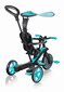 Daugiafunkcinis triratukas Globber Trike Explorer 4in1, teal, 632-105 kaina ir informacija | Triratukai | pigu.lt