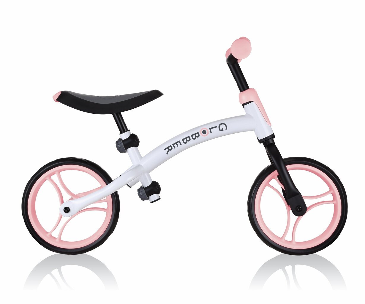 Balansinis dviratukas Globber Go Bike Duo, pastelinė rožinė, 614-210 kaina ir informacija | Balansiniai dviratukai | pigu.lt