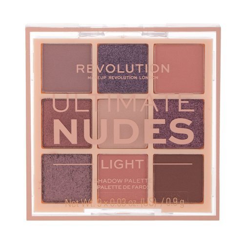 Akių šešėlių paletė Makeup Revolution Ultimate Nudes Eyeshadow Palette Light, 8.1 g kaina ir informacija | Akių šešėliai, pieštukai, blakstienų tušai, serumai | pigu.lt