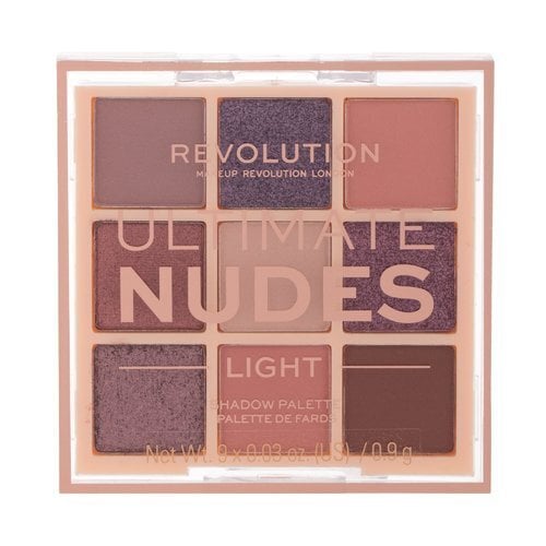 Akių šešėlių paletė Makeup Revolution Ultimate Nudes Eyeshadow Palette Light, 8.1 g цена и информация | Akių šešėliai, pieštukai, blakstienų tušai, serumai | pigu.lt