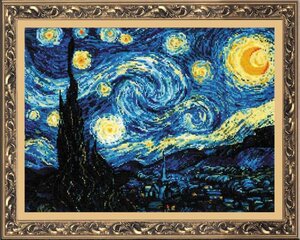 Набор для вышивания РИОЛИС 1088 Звездная ночь по мотивам картины В. Ван Гога цена и информация | Принадлежности для вышивания | pigu.lt