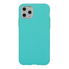 Mocco Soft Cream Silicone Back Case for Apple iPhone 12/12 Pro Green kaina ir informacija | Telefono dėklai | pigu.lt