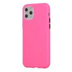 Mocco Soft Cream Silicone Back Case for Apple iPhone 12/12 Pro Pink kaina ir informacija | Telefono dėklai | pigu.lt