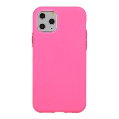 Mocco Soft Cream Silicone Back Case for Apple iPhone 12/12 Pro Pink kaina ir informacija | Telefono dėklai | pigu.lt