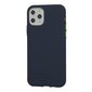 Mocco Soft Cream Silicone Back Case for Apple iPhone 12/12 Pro Dark Blue kaina ir informacija | Telefono dėklai | pigu.lt