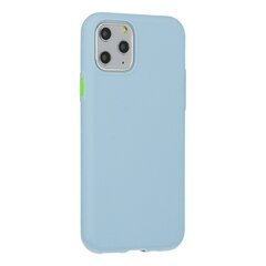 Mocco Soft Cream Silicone Back Case for Apple iPhone 12 Pro Max Blue kaina ir informacija | Telefono dėklai | pigu.lt