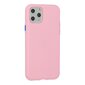 Mocco Soft Cream Silicone Back Case for Apple iPhone 12 Mini Light Pink kaina ir informacija | Telefono dėklai | pigu.lt