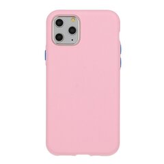 Mocco Soft Cream Silicone Back Case for Apple iPhone 12 Mini Light Pink kaina ir informacija | Telefono dėklai | pigu.lt