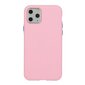 Mocco Soft Cream Silicone Back Case for Apple iPhone 12 Mini Light Pink kaina ir informacija | Telefono dėklai | pigu.lt