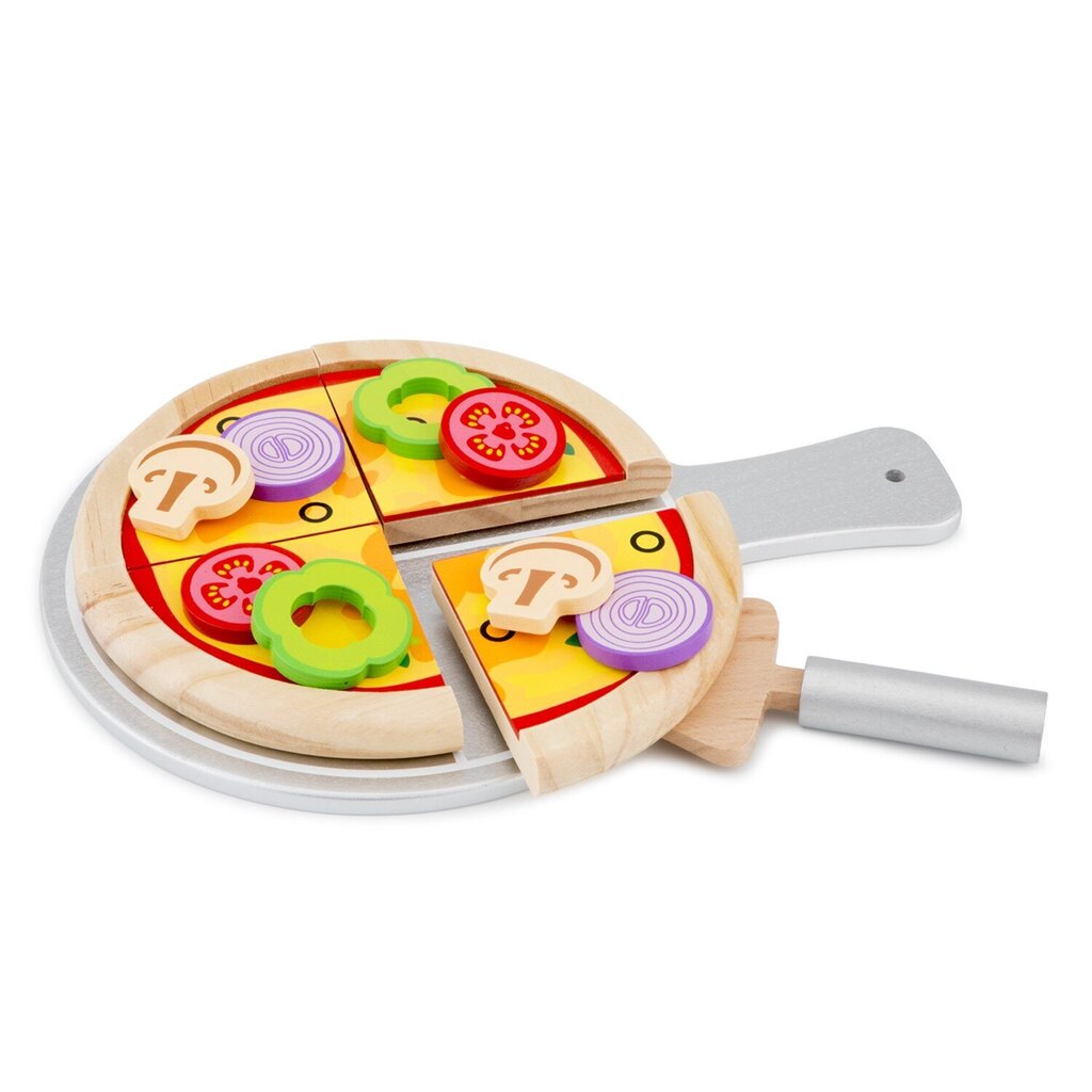 Vaikiškas medinis picos rinkinys kaina ir informacija | Lavinamieji žaislai | pigu.lt