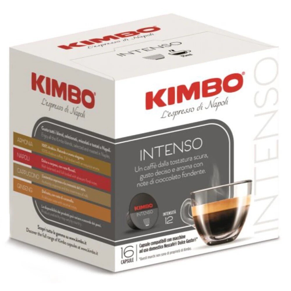 Kimbo Intenso Dolce Gusto® Kavos kapsulės, 16 kaps. kaina ir informacija | Kava, kakava | pigu.lt