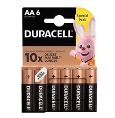 Elementai šarminiai AA (6vnt) Duracell kaina ir informacija | Elementai | pigu.lt