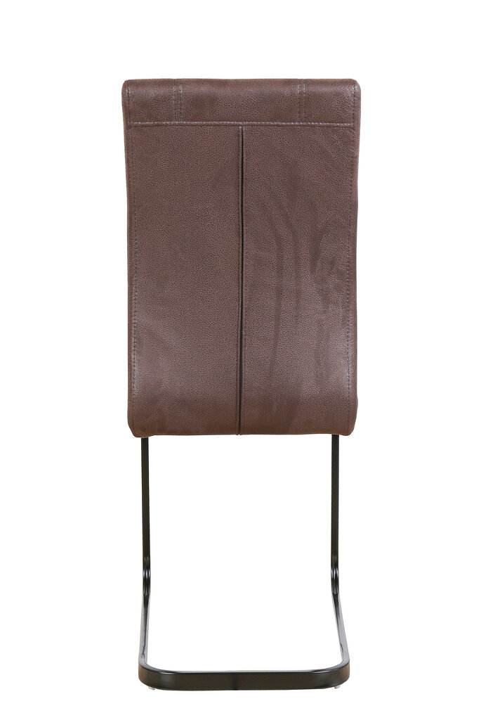 Modernus kėdžių komplektas Mila, rudas sendintas audinys kaina ir informacija | Virtuvės ir valgomojo kėdės | pigu.lt