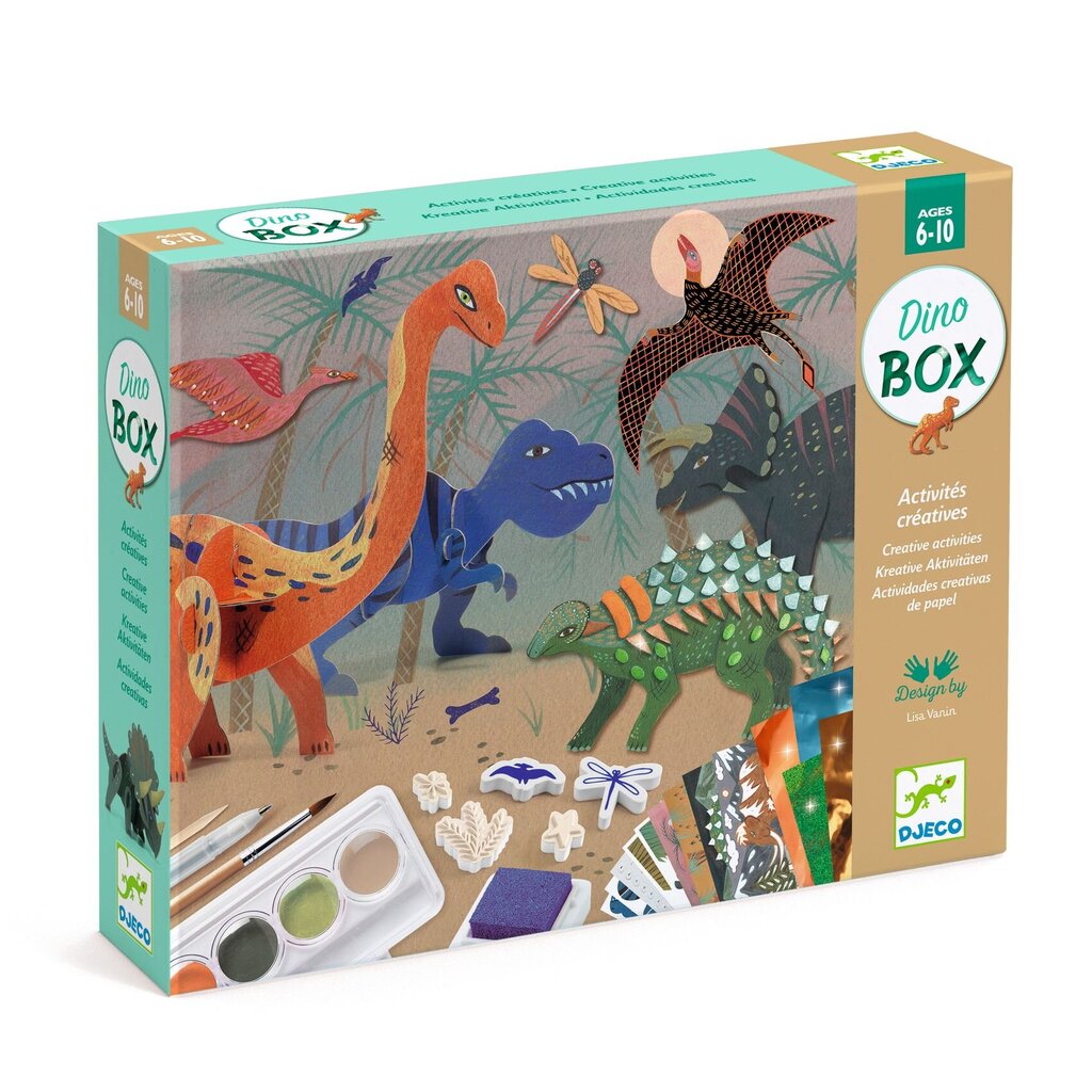 Daugiafunkcis kūrybinis rinkinys Djeco Dinozaurų pasaulis, DJ09331 kaina ir informacija | Lavinamieji žaislai | pigu.lt