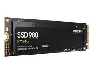 SSD|SAMSUNG|980|500GB|M.2|PCIE|NVMe|MLC|Write speed 2600 MBytes/sec|Read speed 3100 MBytes/sec|2.38mm|TBW 300 TB|MTBF 1500000 hours|MZ-V8V500BW цена и информация | Samsung Компьютерная техника | pigu.lt