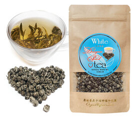 „DRAGON PEARL” White tea - Išskirtinis Kinų baltoji arbata „Drakono perlas“, 100g kaina ir informacija | Arbata | pigu.lt