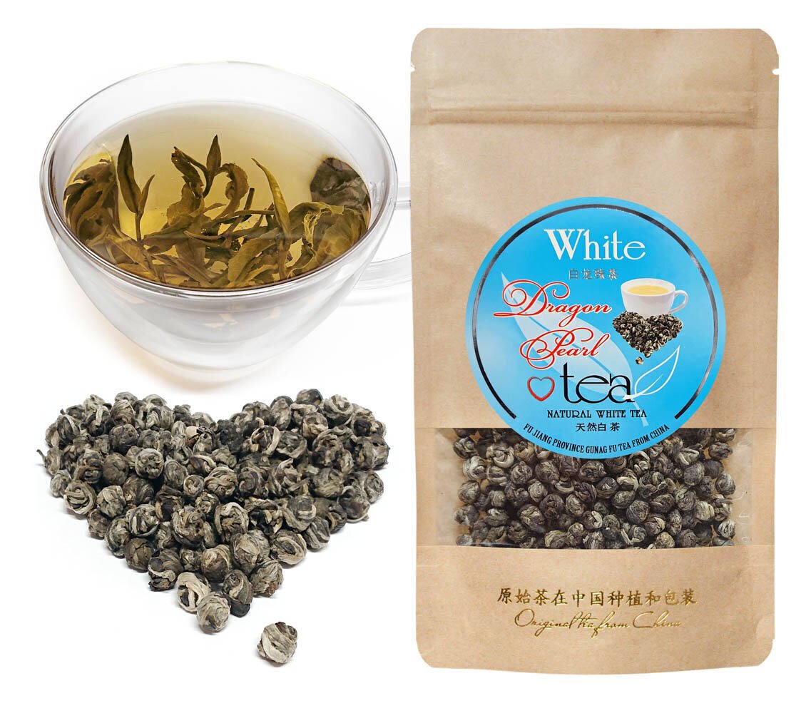 „DRAGON PEARL” White tea - Išskirtinis Kinų baltoji arbata „Drakono perlas“, 100g цена и информация | Arbata | pigu.lt