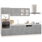 Virtuvės spintelių komplektas, pilkas kaina ir informacija | Virtuvės baldų komplektai | pigu.lt