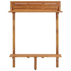 Balkono baro staliukas, 90x37x122,5cm, akacijos masyvas kaina ir informacija | Lauko stalai, staliukai | pigu.lt