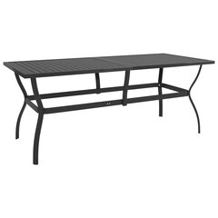 Sodo stalas, 190x80x72cm, pilkas kaina ir informacija | Lauko stalai, staliukai | pigu.lt
