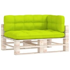 Pagalvėlės sofai iš palečių, 3 vnt., žalios kaina ir informacija | Pagalvės, užvalkalai, apsaugos | pigu.lt