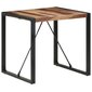 Valgomojo stalas, 80x80x75cm, mediena su dalbergijos apdaila цена и информация | Virtuvės ir valgomojo stalai, staliukai | pigu.lt