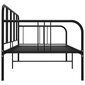 Sofos-lovos rėmas, 90x200 cm, juodas kaina ir informacija | Lovos | pigu.lt