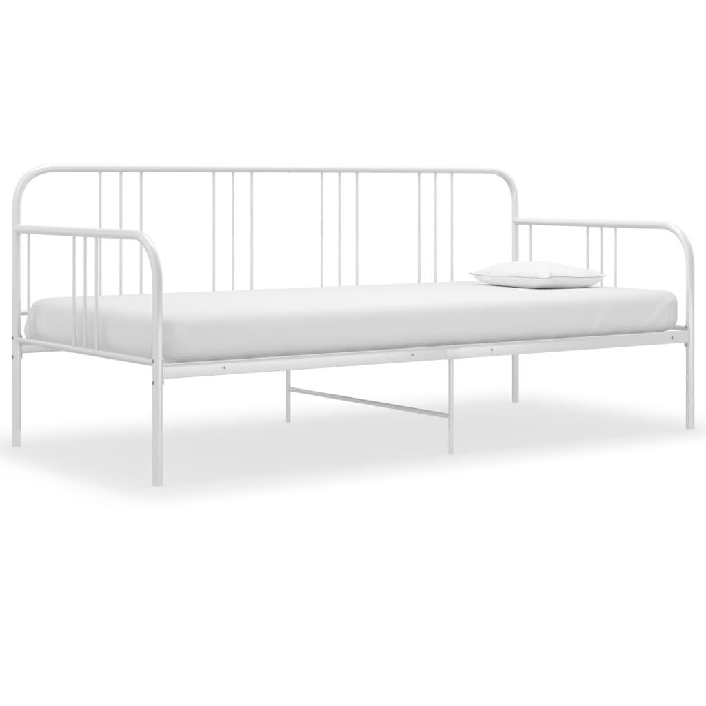 Sofos-lovos rėmas, 90x200 cm, baltas kaina ir informacija | Lovos | pigu.lt