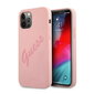 Guess GUHCP12LLSVSPI iPhone 12 Pro Max 6.7" pink/pink hardcase Script Vintage kaina ir informacija | Telefono dėklai | pigu.lt