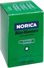 Cinkuotos sąvaržėlės Alco Norica, 32 mm, 1000 vnt. цена и информация | Канцелярские товары | pigu.lt