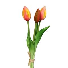 Dirbtinė gėlė Tulpė 3vnt., rožinė kaina ir informacija | Dirbtinės gėlės | pigu.lt