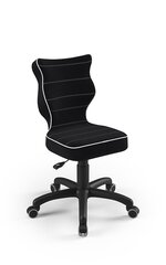 Vaikiška kėdė Entelo Petit Black JS01, juoda kaina ir informacija | Biuro kėdės | pigu.lt