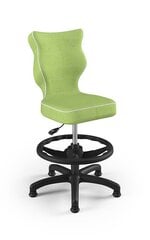 Детское кресло Entelo Petit Black VS05 с опорой для ног, зеленое цена и информация | Офисные кресла | pigu.lt