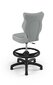 Vaikiška kėdė Entelo Petit Black JS03 su atrama kojoms, pilka kaina ir informacija | Biuro kėdės | pigu.lt