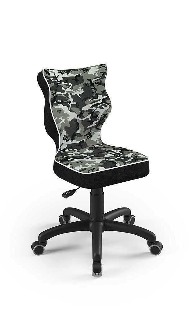 Ergonomiška vaikiška kėdė Entelo Petit Black ST33, pilka/juoda kaina ir informacija | Biuro kėdės | pigu.lt