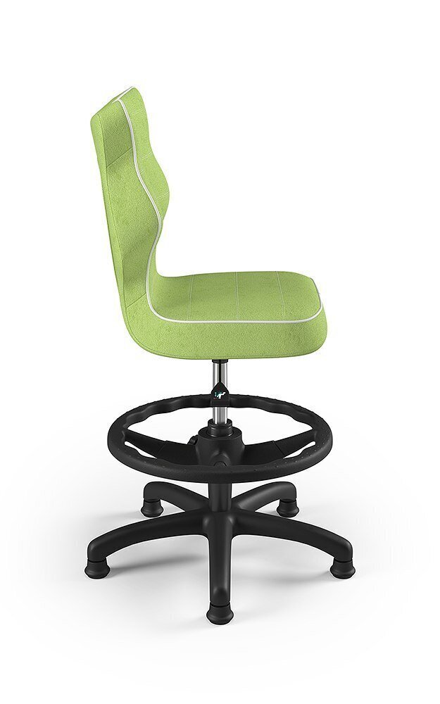 Ergonomiška vaikiška kėdė Entelo Petit Black VS05 su atrama kojoms, žalia цена и информация | Biuro kėdės | pigu.lt