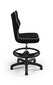Ergonomiška vaikiška kėdė Entelo Petit Black JS01 su atrama kojoms, juoda kaina ir informacija | Biuro kėdės | pigu.lt
