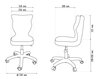 Vaikiška kėdė Entelo Petit White JS01, juoda kaina ir informacija | Biuro kėdės | pigu.lt