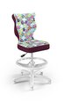 Детское кресло Entelo Petit White ST32, фиолетовое