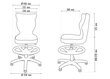 Vaikiška kėdė Entelo Petit White VS01 su atrama kojoms, juoda цена и информация | Biuro kėdės | pigu.lt